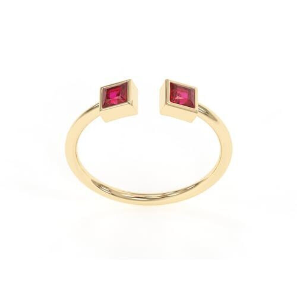 1507 Ruby Rings, 18K Gold Rings Teen Girls That Don't Tarnish - Real 925